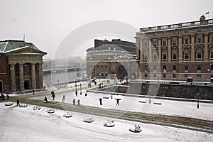 Parliament Stockholm winter