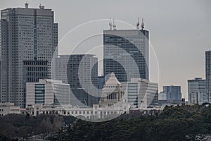 Parliament and Tokyo of buildings