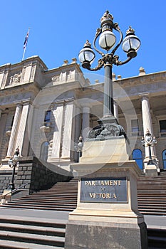 Historical building Parliament of Victoria Melbourne