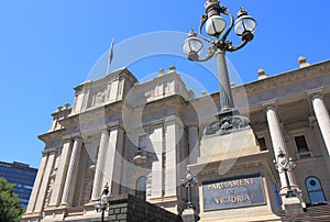 Historical building Parliament of Victoria Melbourne