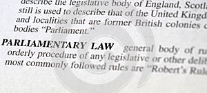 parliamentary law photo