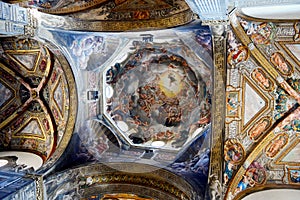 Interior ceiling detail Parma Cathedral, Italy