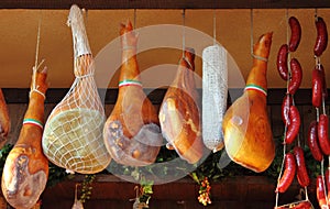 Parma Ham hanging