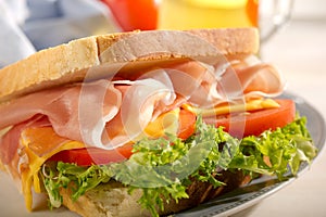 Parma ham sandwich