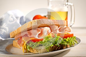 Parma ham sandwich