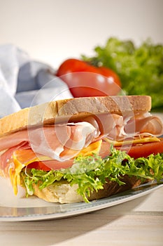 Parma ham sandwich