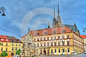 Parnas Fountain on Zerny trh square in the old town of Brno, Czech Republic photo