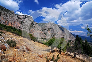 Parnassus Mountains at Delphi, Greece