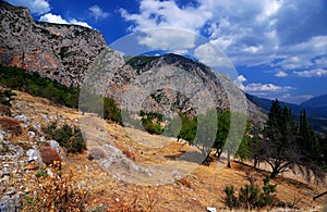 Parnassus Mountains at Delphi, Greece