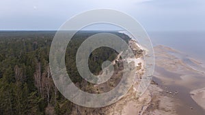 Parnu Estonia Baltic Sea Seaside Aerial drone top view