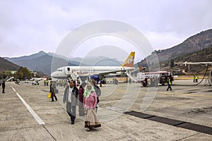 Paro airport, Bhutan