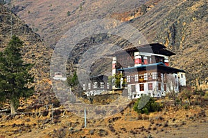 Paro Dzong Buddhist Monastery in the Kingdom of Bhutan