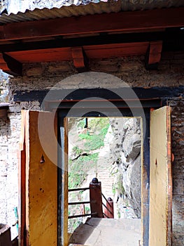 Entrance of Paro Taktsang of Bhutan photo
