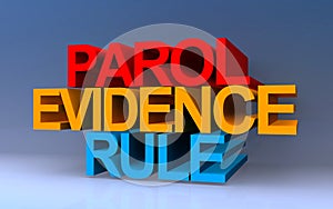 parol evidence rule on blue