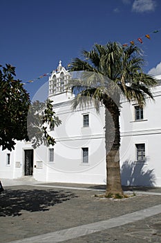 Paros, Greece - church of Ekatontapiliani