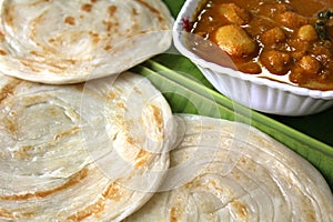 Parottas on the leaf