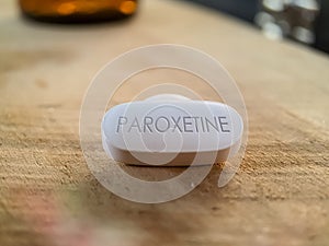 Paroxetine antidepressant drug medication pill photo