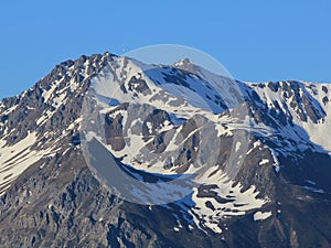 Parpaner Rothorn, high mountain in Canton of Grisons, Switzerland