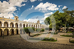 Parque Central and Colonial Buildings - Antigua, Guatemala photo