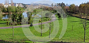 Parque da Devesa Urban Park in Vila Nova de Famalicao, Portugal photo