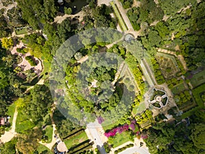 Parque de Maria Luisa - Maria Luisa Park in Seville, view from above. Andalusia, photo