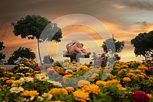 Parque del Amor in the tourist section of Miraflores of Lima, Peru photo