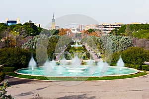 Parque Grande or Jose Antonio Labordeta park in Zaragoza, Spain photo