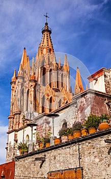 Parroquia Archangel Church Wall San Miguel de Allende Mexico