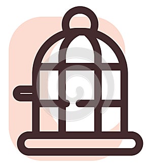 Parrot cage, icon