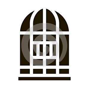 Parrot Cage Icon Vector Glyph Illustration