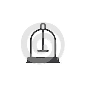 Parrot cage vector icon