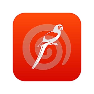 Parrot icon digital red