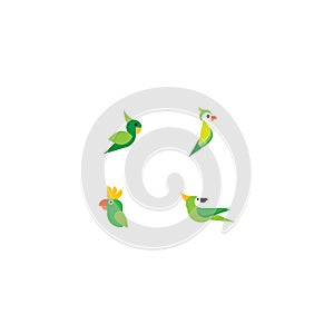 Parrot logo template