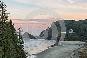 Parrot Rock, Pinnacle Rock and Heceta Head Lighthouse photo