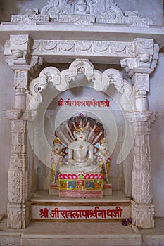 Parshvanath deity, Somwar Peth Jain Temple, Pune photo