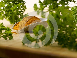 Parsley between curry