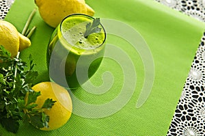 Parsley vegetable drink