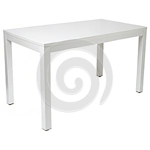 Parsons table isolated on white background