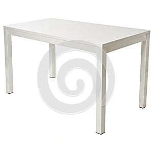 Parsons table isolated on white background photo