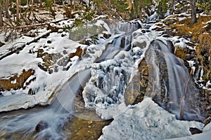 Part of Argualas Waterfall in Spanish Pyrenees photo