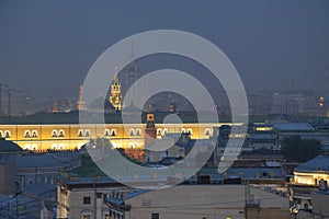 Part of Arsenal building, roofs and Spasskaya photo