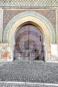 Part of the Bab el-Mansour gate, Morocco