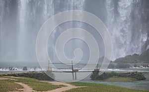 A part of Ban Gioc waterfall in Vietnam