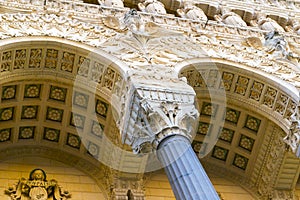 Part of Basilica of Notre-Dame de Fourviere