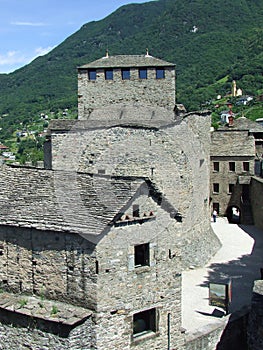 Part of Bellinzona Castles in Switzerland