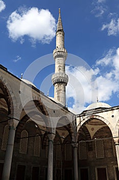 Part of Blue Mosque courtyard