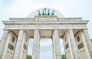 Part of Brandenburg Gate, Berlin Germany