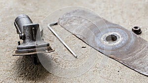 Part of brush cutter