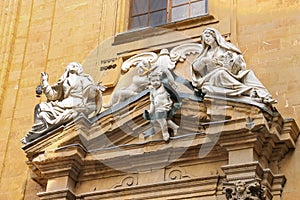 Part of building of Court of Justice on Piazza San Firenze