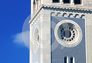 Part of the Calvinist church in the SNP square, Bratislava, Slovakia